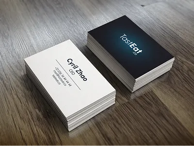TastEat.co Business Cards brand business card color design graphism identity illustration logo