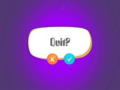 Quit card ui card design fonts graphic pop quit screen template ui up ux web