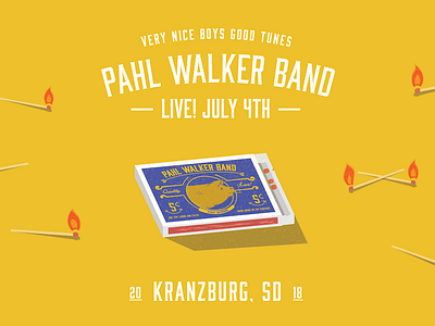 Pahl Walker Band blues event live match matchbox music