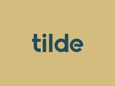 Tilde brand identity logo logotype tilde