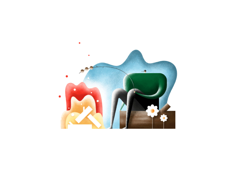 Adventurer - From Sketch to Result adventurer animation design fire gif motion motion design outdoors process sketch