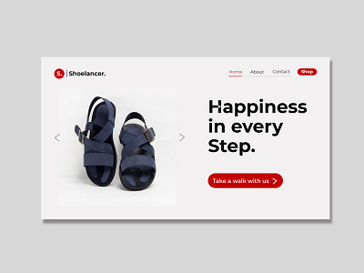 Shoelancer Landing Page 800x600 design landing page shoe