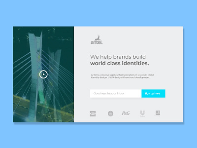 Antel Landing Page 800x600 email signup signup signup page