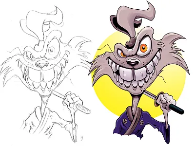 Dribbble adobe digitalart illustration ninja tmnt vector