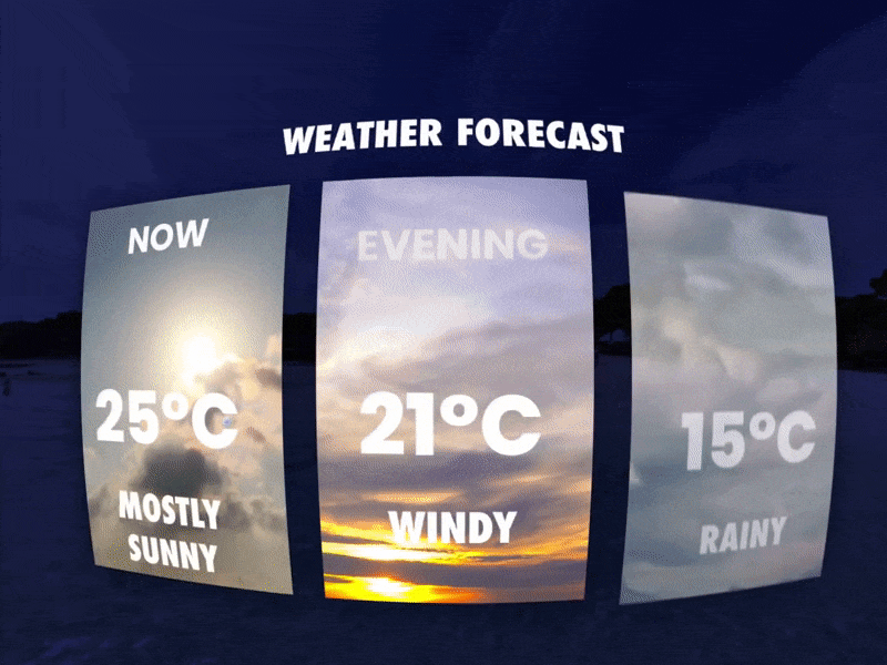 Month of Rebounds / Day 31 / Weather Forecast in 360 VR 360 ar forecast panorama portal reality ux virtual vr weather