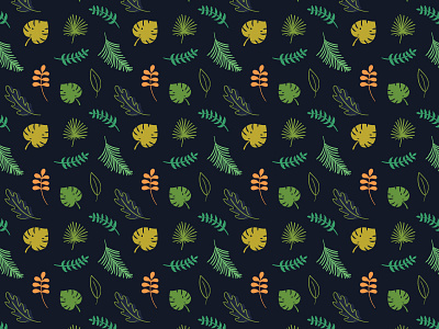 Jungle Pattern illustration jungle leaves pattern vector