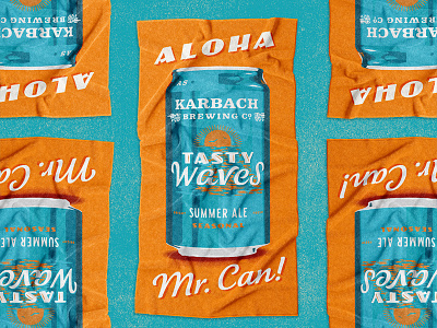 Karbach Towel beach beer brand extension karbach merchandise tasty towel waves