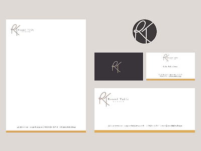 Round Table Stationery brand identity branding logo design stationery