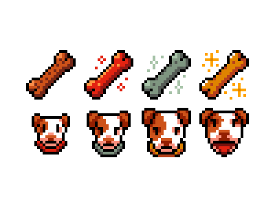 Subscriber Badges for a Twitch Channel dog pixel art twitch