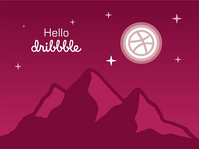 Hello Dribbble dribbble hello illustration