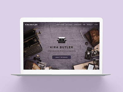 KiraButler.com 2.0 Young Adult Author Website Design author author platform books fantasy fiction genre horror marketing web website ya young adult