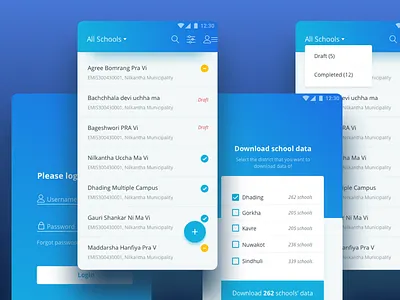 Survey app android kobo toolbox list login material survey