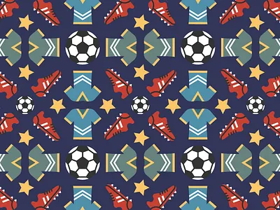 World Cup 2018 Wallpaper flat football pattern russia russian shirt shoe soccer sports star vector world cup