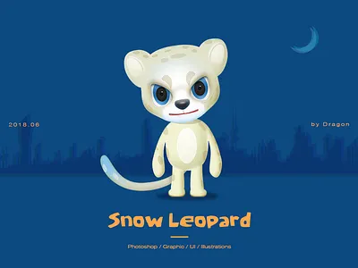Snow Leopard graphic illustrations photoshop ui