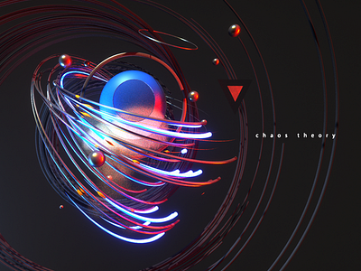 chaos theory 3d c4d design graphics illustration octane poster render