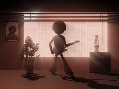 Jimi Hearts Dribble bowl cat fish guitar hendrix jimi lady lamp lava poster psychedelic