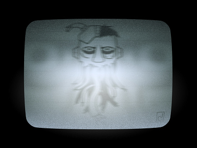 disconnected_ adobe art creepy design old photoshop spooky surreal technology tv