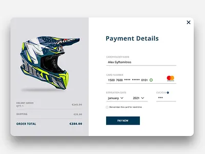 Daily UI #002 Credit Card Checkout checkout credit card daily ui design enduro eshop ui 002 ui design user interface design ux design web design