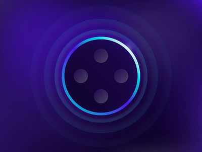 "Alexa..." alexa amazon blue echo gradient illustration purple voice vui