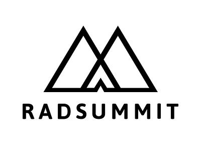 RAD Summit - Research And Design Conference Logo conference design logo mountains research ux