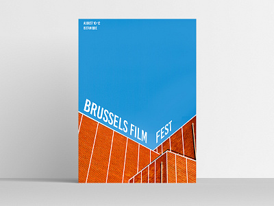 Brussels Film Festival Poster Design 2d branding design digital graphic design graphics illustration photo manipulation photography photoshop poster typography