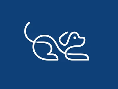 Dog animal dog logo mark puppy symbol