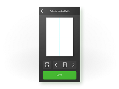 Orientation And Number Of Cells icons illustration ios legible linear simple ui