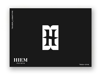 Dribbble Hiem Hotels abc logotype icone letter logo logotype sign teaser typography vector