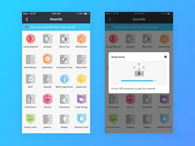 Award award badge ios mobile phone reward ui ux
