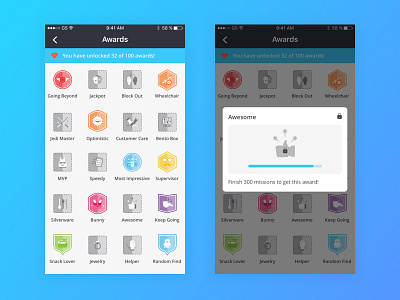 Award award badge ios mobile phone reward ui ux