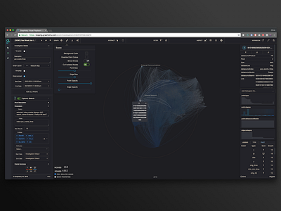 Graphistry UI cyber graph information infosec infovis security visualization