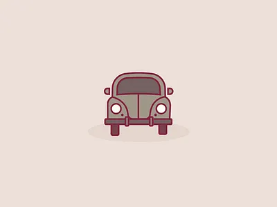 Old Car car flat illustration old sketch vintage