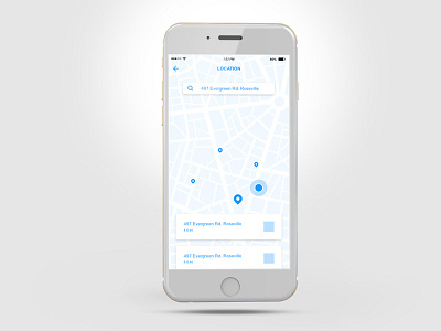 Map App 029 dailyui dailyuichallenge design iphone mapapp ui ux xd