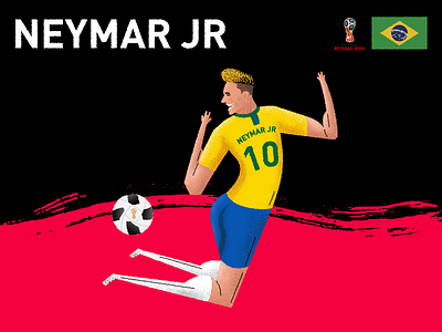 FIFA WORLD CUP 2018 Neymar graphic illustration neymar sketch