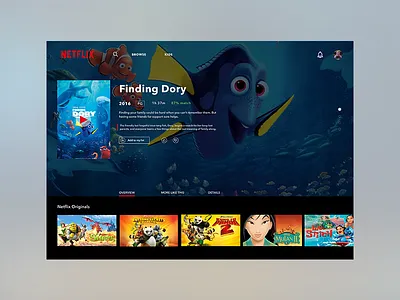 Daily UI - Netflix netflix ui challenge ux video