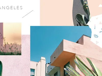 LA Blog Collage digital art digital collage graphic design