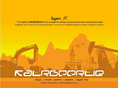 Kalgoorlie assertive elegant smooth and sportive font unique