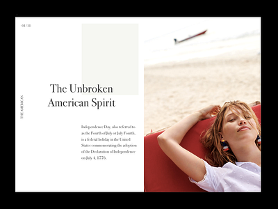 American america daily ui design landing page minimal minimalism ui ux uxd web website