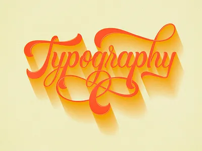 Typography calligraphy design lettering typography