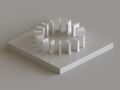 Domino 3d animation c4d cinema domino effect gif