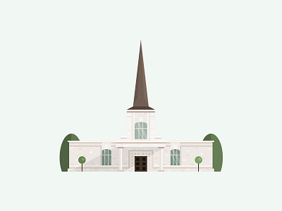 Helsinki Finland Temple architecture building design flat icon illustration lds logo temple utah vector