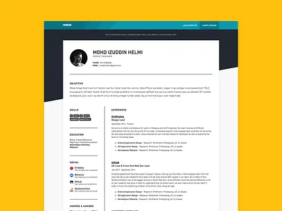 HireMe - Resume hiring job resume