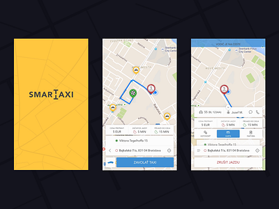 Smarttaxi car clean design ios app mobile app pixwell taxi uber