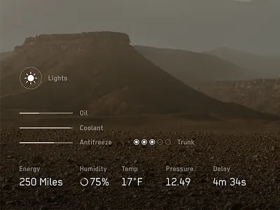 Mars Rover Tablet App app curiosity fui futuristic hud mars nasa rover tablet