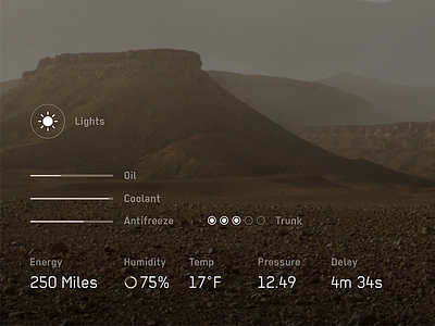 Mars Rover Tablet App app curiosity fui futuristic hud mars nasa rover tablet