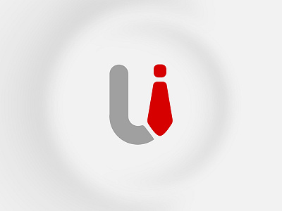 Head UI logo boss head logo red tie ui