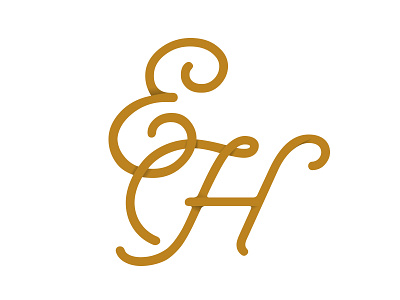 Wedding Monogram - Hrishabh & Eva lettering monogram print production stationery wedding