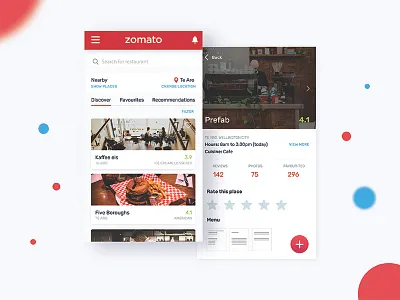 Zomato App Re-Design app dashboard interface minimal mobile rebrand ui ux zomato