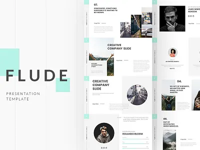 FLUDE Powerpoint Template business plan bussines presentation clean presentation corporate presentation infographic presentation keynote template magazine powerpoint template presentation proposal presentation template project proposal proposal