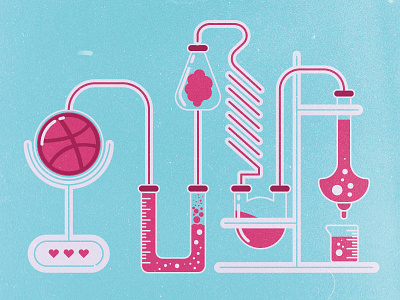 Dribbble Lab beaker chemistry dribbble glass lab